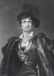 John Philip Kemble som Hamlet, indgraveret af G. Adcock af Thomas Lawrence