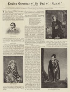 Førende eksponenter for delen af Hamlet af Thomas Lawrence