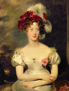 Marie-Caroline de Bourbon (1798-1870) hertuginde af Berry, ca. 1825 (olie på lærred) af Thomas Lawrence