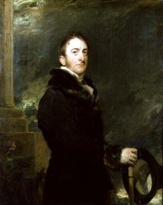 Portræt af Cropley Ashley Cooper, 6. jarl af Shaftesbury af Thomas Lawrence