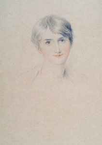 Portræt af Miss Bloxham, ca. 1800-10 (blyant og kridt på papir) af Thomas Lawrence