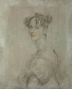 Portræt af prinsesse Dorothea von Lieven (Daria Khristoforovna Lieven), født Benckendorff (1785-1857), ca. 1812 (blyant, sanguine  hvid farve på lærred) af Thomas Lawrence