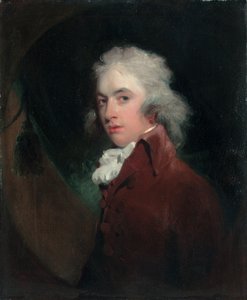 Portræt af Hon. Peniston lam, halvlang, i fløjlsfrakke med hvidt halsbånd, fingeret oval af Thomas Lawrence