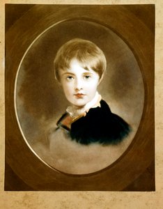 Kongen af Rom (Napoleon II) (1811-1832) ung dreng, søn af Napoleon I (olie på lærred)