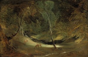 Manifoldens kilde i Ilam Park (olie på papir, lagt ned på lærred) af Thomas Lawrence