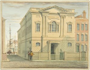 Forsamlingslokaler, Prince Street (akvarel på papir) af Thomas Leeson the Elder Rowbotham