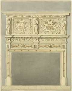 Skorstensstykke hos Mr. Charles Thomas af Thomas Leeson the Elder Rowbotham