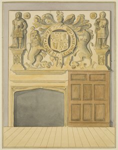 Pejs hos Mr. Barne, Counterslip (akvarel på papir) af Thomas Leeson the Elder Rowbotham