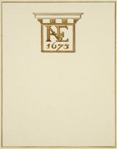 Frise af skorstensstykke i gammelt hus af Thomas Leeson the Elder Rowbotham