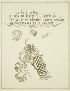 Rester af et vægmaleri på 46 Baldwin Street (pen og blæk på papir) af Thomas Leeson the Elder Rowbotham
