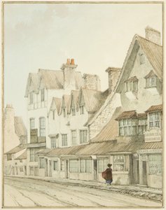 South Side of West Street, uden Lawfords Gate (blyant og akvarel på papir) af Thomas Leeson the Elder Rowbotham