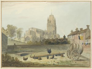 St Mary Redcliffe Church fra nordøst af Thomas Leeson the Elder Rowbotham