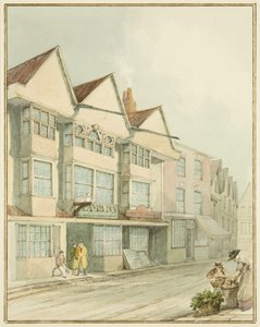 The Lamb Inn, West Street (akvarel på papir) af Thomas Leeson the Elder Rowbotham
