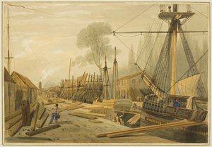 Toms (gravenes) dok, Canons Marsh af Thomas Leeson the Elder Rowbotham