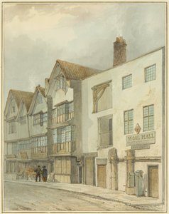 Wool Hall i Thomas Street (akvarel på papir) af Thomas Leeson the Elder Rowbotham