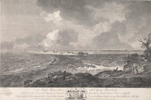Sydøst udsigt over tLand-Guard Fort, i Suffolk af Thomas Major