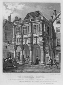 The Guildhall, Exeter (gravering)