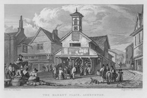 The Market Place, Ashburton (gravering)