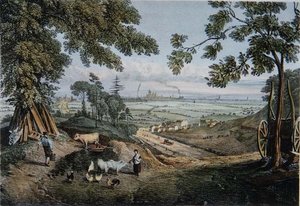 Udsigt fra Slopes of Highgate Archway af Thomas Mann Baynes
