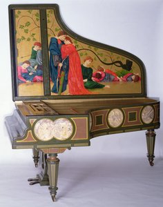 Koncertflygel af Sebastien Erard, ca. 1850 (malet træ, ibenholt og elfenben tangenter)