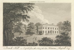 Beach Hill, på Enfield Chase, sæde for afdøde Francis Russell, Esquire, ydre forstad - nord af Thomas Medland