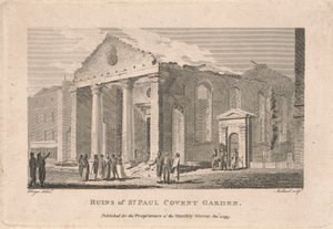 Ruinerne af St. Paul Covent Garden af Thomas Medland