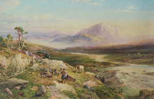 End of the Shoot, Loch Maree (akvarel på papir)