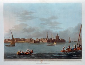 Fort og havn i Aboukir, det gamle Canopus, Egypten, 1801