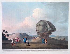 Leder af den kolossale sfinx, Giza, Egypten, 1801