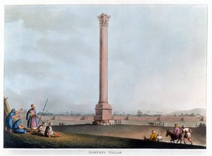 Pompeys søjle, Alexandria, Egypten, 1802