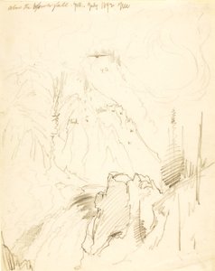 Over det nedre fald, Yellowstone af Thomas Moran