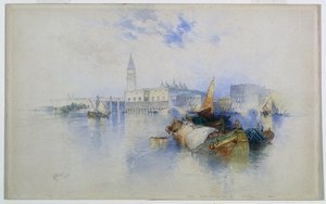 San Marco-bassinet af Thomas Moran