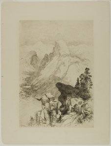 Half-Dome, Udsigt fra Moran Point af Thomas Moran