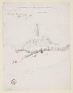 Lizard Head Peak, Colorado af Thomas Moran