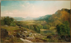 Pas på flokken, ca. 1867 af Thomas Moran