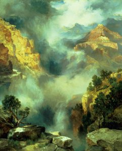 Mist in the Canyon, 1914 af Thomas Moran
