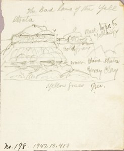 Det dårlige land i Yellowstone af Thomas Moran