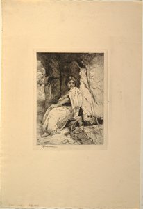 Den tomme vugge af Thomas Moran