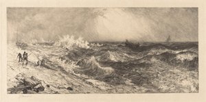 Det meget rungende hav af Thomas Moran