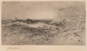 Det rungende hav af Thomas Moran