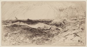 Det rungende hav af Thomas Moran