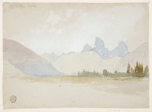The Tetons, Idaho af Thomas Moran