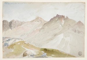 Den øvre ende af Little Cottonwood Canyon, Wasatch Range, nær Ogden, Utah af Thomas Moran