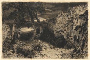 Twilight i Arizona af Thomas Moran