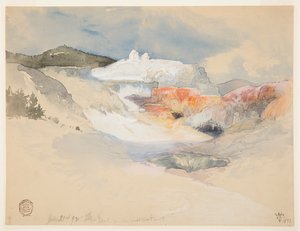 Yellowstone, varme kilder af Thomas Moran
