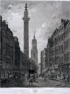 Fish Street Hill, London, 1795 af Thomas Morris