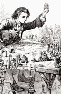 Hans kejserlige majestæt ønskede, at han selv og hans kongelige ægtefælle måtte have den lykke at spise sammen med mig, illustration fra 