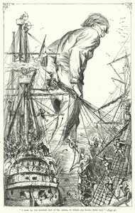 Illustration til Gullivers rejser af Jonathan Swift (gravering) af Thomas Morten