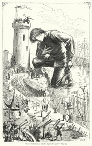 Illustration til Gullivers rejser af Jonathan Swift (gravering)