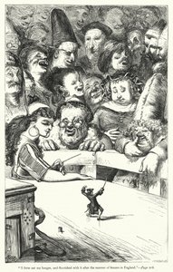 Illustration til Gullivers rejser af Jonathan Swift (gravering) af Thomas Morten